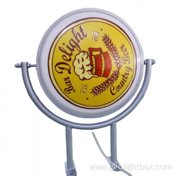 Double Side Wall Mount Rotating Acrylic LED Sign